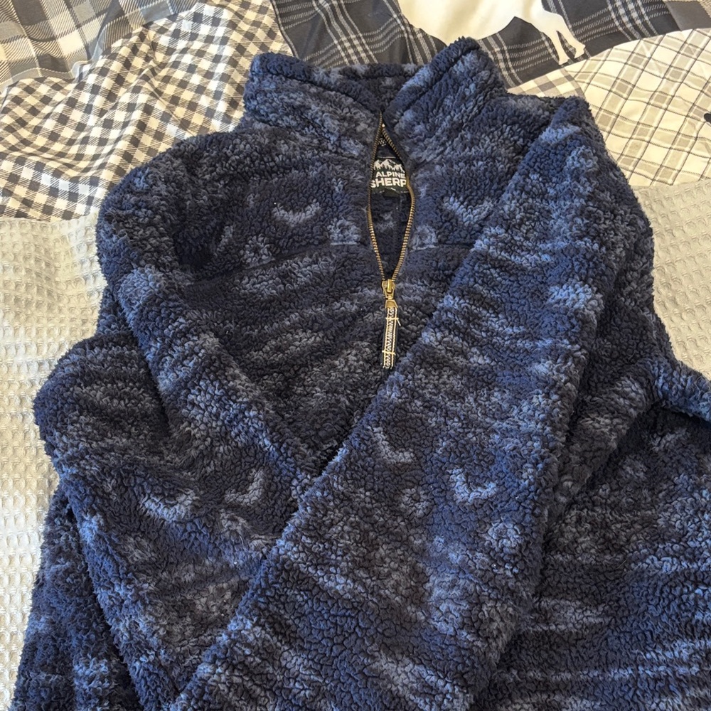 Sherpa Women's Blue Fleece Jacket